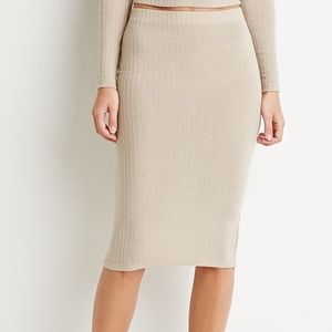 2 for 10💰 Forever 21 ribbed pencil skirt